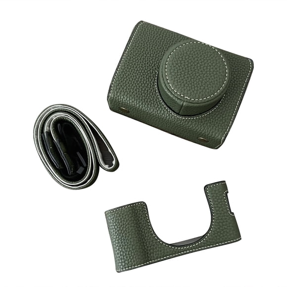yeacher Elegant Synthetic Leather Camera Case with Adjustable Strap for Fujifilm X100VI, Available in Multiple Colors