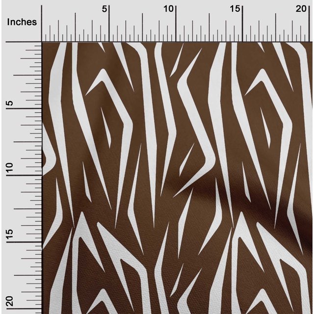 oneOone Polyester Lycra Brown Fabric Skins Animal Craft Projects Decor Fabric Printed By The Yard 56 Inch Wide