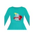 thumbnail image 4 of Robe Fille Éléphant Vert Dumbo Brodé Manches Longues 8 Ans, 4 of 6