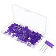 thumbnail image 1 of Unique Bargains Flag Map Push Pins, 1 Inch Travel Map Pins with Plastic Head, Purple, 100Pack, 1 of 6