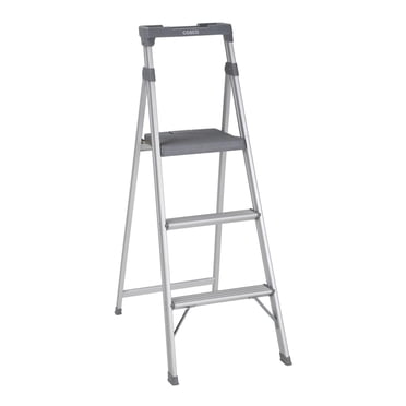 COSCO 3 Step Connection Step Stool ( White & Gray, 8ft 10in Max Reach)