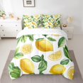 thumbnail image 2 of Erosebridal Cartoon Lemon Bedding Sets Full Size, Tropical Fruit Comforter Sets with Sheets, Summer Theme Room Decor, Reversible 7pcs, 2 of 5
