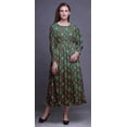 thumbnail image 2 of Bimba Ikat Robe Maxi Décontractée Longue à Taille Smockée Imprimée pour Femmes à Volants - Petit, 2 of 5
