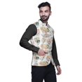 thumbnail image 2 of Atasi Floral Printed Wedding Jackets For Men Nehru Jacket Waist Coat For Festive Season-XX-Large, 2 of 6