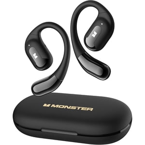 Monster Casques d'oreille ouverts, casques sans fil avec son stéréo, Bluetooth 5.4, 24H Playback, Crystal Clear Calls, Type-C Charging, Touch Control, Résistant à la sueur Ear sans fil