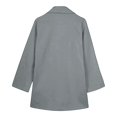 thumbnail image 4 of IROINID Manteau Mi-Long Confortable pour Femme, Couleur Unie, Ouvert à l'Avant, Manches Longues, Gris, 4 of 5