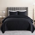 thumbnail image 1 of JML Ensemble de Courtepointe 3 Pcs Format Grand Lit, Couvre-Lit Léger en Microfibre Douce, 88 Pouces x 92 Pouces, 1 of 5