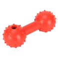 thumbnail image 2 of Dog Treat Dispensing Toy Teeth Grinding Interactive Barbell Shape Rubber Pet Chewing Toy for Puppy Red, 2 of 14