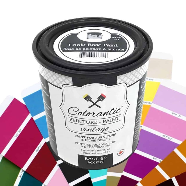 Colorantic | CUSTOM COLOR BASE Chalk Paint for Furniture DIY - ADD PIGMENT - 32 oz