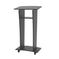 thumbnail image 2 of FixtureDisplays® Podium d'Église en Acrylique avec Main de Prière et Plaque Croix sur Roulettes, Noir (1 Unité), 2 of 7