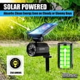 thumbnail image 4 of Bell + Howell Bionic Spotlight, 25 ft. Motion Sensor, Solar Sun Panels, Outdoor Lighting- Black, 4 of 7