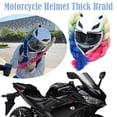 thumbnail image 4 of Clearance Now! 1 Pair Punk Style Motorcycle Helmet Dreadlocks Women Ponytail Braid Bicycle- W6B1, 4 of 8