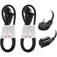 thumbnail image 1 of EP 2 Pack 3 Ft 16/3 Flat Plug Indoor Extension Cord, Black Low Profile Extension Cable, 1 of 6