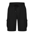 thumbnail image 3 of Birdeem Mens Shorts Mens Casual Solid Color Casual Drawstring Pockets Elastic Sports Shorts, 3 of 11