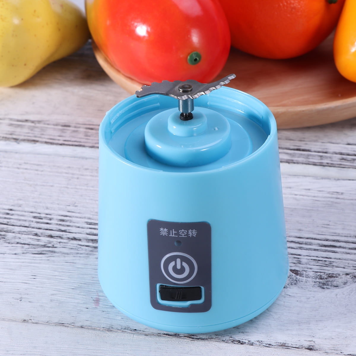 EXHUMKY Hand Held Blender Smoothie Blender USB Rechargeable Sky Blue 1Pack