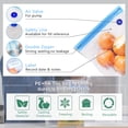 thumbnail image 3 of Sous Vide Cooking Bags - Set of 20 Reusable Vacuum Seal Bags with Air Valve for Joule and Anova Cookers | Freezer Safe Vacuum Food Storage Bags with Upgraded Electric Pump Included, 3 of 6