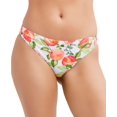 thumbnail image 3 of BCBGeneration Bas de Maillot de Bain Taille Haute pour Femme avec Couvrance Modérée, Blanc Multicolore, Très Petit, 3 of 7