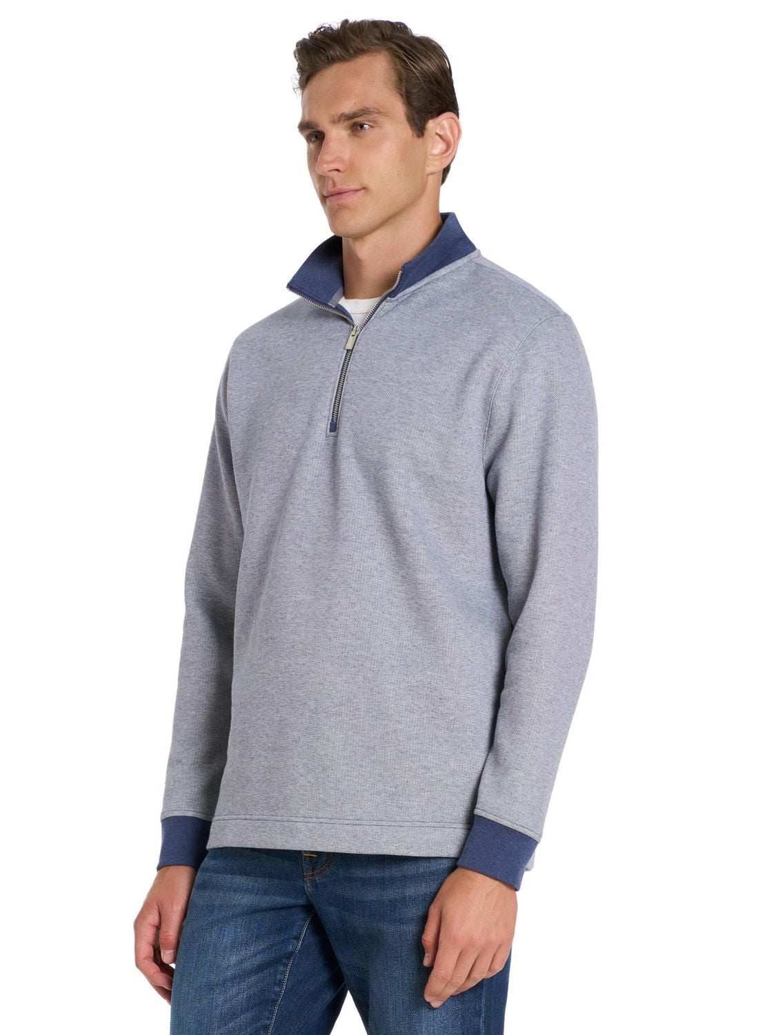 Van Heusen Long Sleeve 1/4 Zip Sweater
