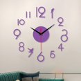 thumbnail image 2 of Lefu 3D Frameless Wall Clock, Silent DIY Wall Clock Number Wall Stickers Home Decor, 2 of 9