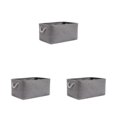 thumbnail image 1 of Maytalsory Sturdy Rope Handle Storage Bin Convenient And Reliable Storage Solution grey (31*21*13) 3Set, 1 of 6