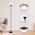 thumbnail image 4 of OUTON 71" Torchiere Floor Lamp with Remote, 4 Color Temperature Modern LED Standing Light for Living Room, Black, 4 of 8