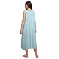 thumbnail image 4 of Moomaya Robe de Nuit d'Allaitement à Manches Courtes en Popeline de Coton Unie pour Femmes, 4 of 5