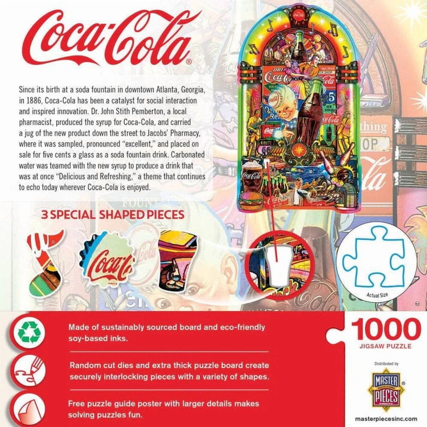 Masterpieces Puzzle Company Coca-Cola Jukebox casse-tête de 1000 pièces en forme