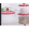 thumbnail image 2 of Tupperware Super Storer Set, 5Ltr, 3Ltr, 2.5Ltr + 2.5Ltr Free, Stackable, Flip Top, Dishwasher Safe Plastic Food Storage Containers, 2 of 3