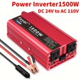 thumbnail image 1 of Car Vehicle Power Inverter 500W/1500W DC 12V To AC 110V 120V Converter 1 USB, 1 of 5