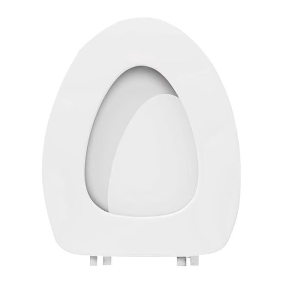 Aqestyerly Soft Elongated Vinyl Toilet Seat With Comfort Foam Cushioning Easy to Install Fit Standard Fixtures Cover Lid HWRETIE