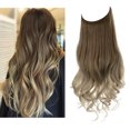 thumbnail image 5 of 1pcs Extensions de Cheveux Longs Bouclés Ondulés, Perruque Réglable Extension de Cheveux Longs Ondulés Perruque Synthétique Mise à Niveau dans les Postiches Extensions de Cheveux Invisibles Fil Noir, 5 of 5