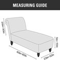 thumbnail image 3 of 2024 Velvet Armless Chaise Lounge Slipcover Stretch Sofa Slip Cover Furniture Protector, 3 of 8