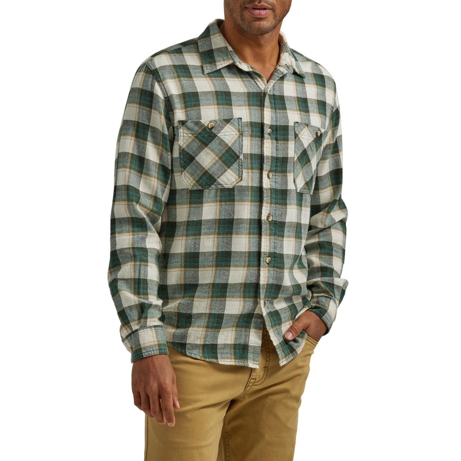 Wrangler Chemise en Flanelle Nuage à Manches Longues