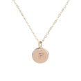 thumbnail image 1 of Collier Pendentif Rond en Forme de Pièce Collier Alphabet Femme Chaîne Disque Collier Fille Femme Cadeau Bijou, 1 of 9