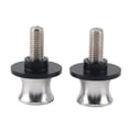 thumbnail image 3 of 10mm Motorcycle CNC Rear Stand Swing Arm Spool Sliders Stand Swingarm Bobbins Silver, 3 of 9
