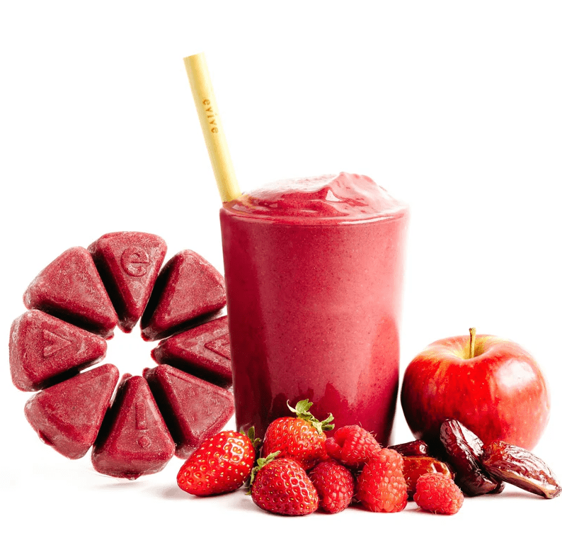 Evive Smoothie Cubes - Berry Bliss, 405g, Vegan, Non-GMO, Frozen Cubes, Blend (beets, mixed berries, dates etc.), Evive Smoothie Cubes - Berry Bliss, 405g