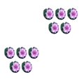 thumbnail image 3 of Wweixi 5pcs/set Artificial Lotus Realistic Appearance Easy To Clean Long-lasting light purple 2Set, 3 of 6