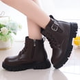 thumbnail image 2 of Kcodviy Children Shoes Thick Heel for Snow Soft Sole Casual Booties Toddler Girl Boot Comfortable Breathable Booties, 2 of 8