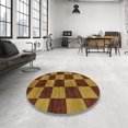 thumbnail image 3 of Ahgly Company Indoor Rectangle Abstract Cinnamon Brown Oriental Area Rugs, 7' x 9', 3 of 6