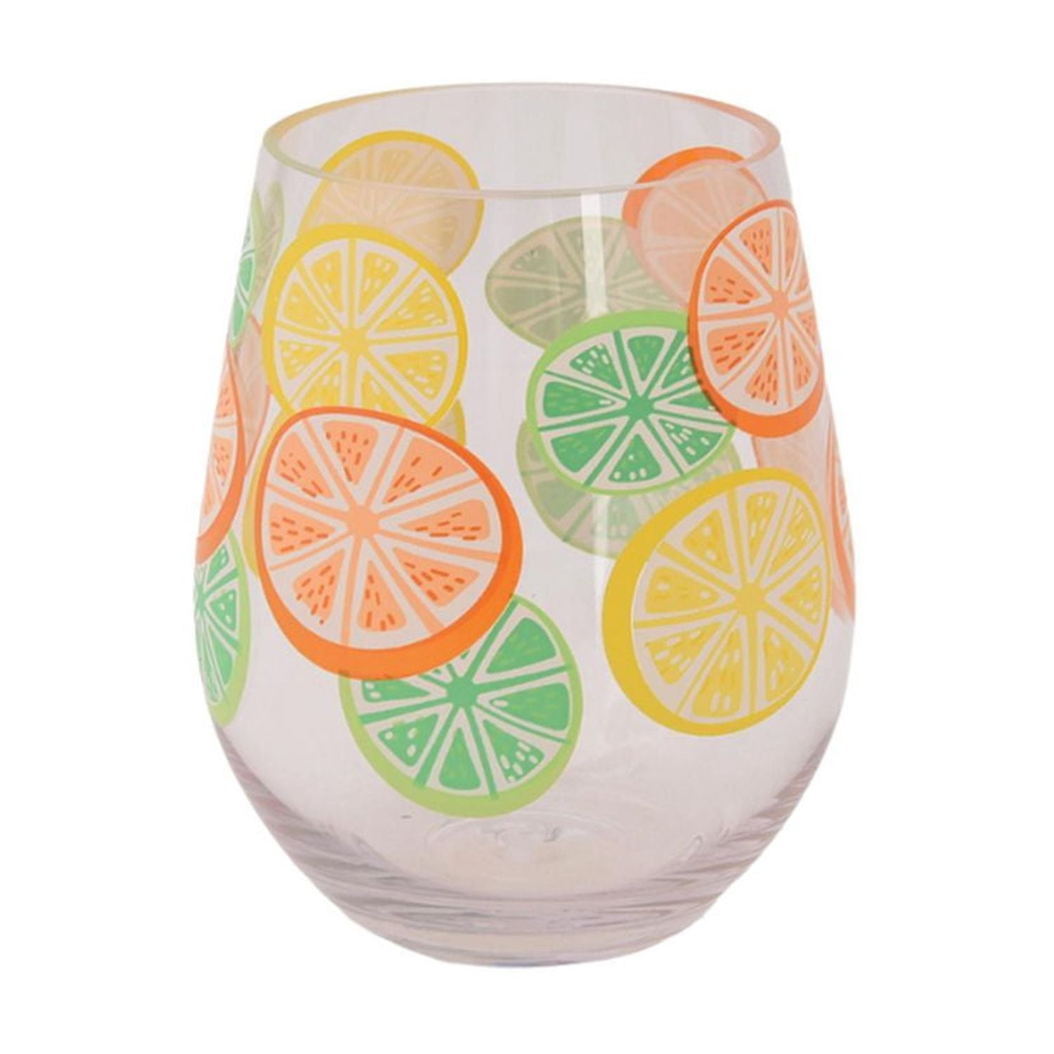 Verre à Vin sans Pied en Acrylique Mainstays Tropical, 559.7mL 1pièce
