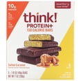 thumbnail image 1 of Think !, Protein+ 150 Calorie Bars, Salted Caramel, 5 Bars, 1.41 oz (40 g) Each, 1 of 5