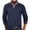 Navy, variant on Penkiiy Men's Dress Shirts Men Casual Fashion Solid Turn-down Collar Long Sleeve Pullover Breathable Shirt Blouse Tops White Shirts