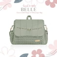 thumbnail image 2 of Hannah & Sophia Belle Convertible Diaper Backpack & Messenger Bag, Sage Green, 2 of 10