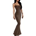 thumbnail image 1 of ORUYROP Robe Maxi Moulante pour Femmes Aguichant à Bretelles Spaghetti Sans Manches Moulante Longue 2023, 1 of 7