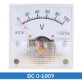 thumbnail image 2 of Unique Bargains Voltmètre de Jauge de Tension Analogique DC 0-100V 91C4 Erreur 2.5 %, 2 of 5