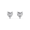 thumbnail image 1 of Heart Birthstone Stud Earrings, 1 of 4