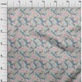 thumbnail image 3 of oneOone Viscose Jersey Blue Fabric Tropical Sewing Craft Projects Fabric Prints By Yard 60 Inch Wide, 3 of 4