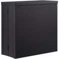 thumbnail image 1 of KFFKFF Wall-Mounted Folding Cabinet, Black Metallic Storage Locker 26" Compact Tool Chest with 240 LBS Load Limit, Adjustable Rack and Magnetic Door Closure for Home, Office, and Warehouse Use, 1 of 9