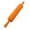 Orange, variant on Rinsvye Silicone Rolling Pin Dough Whetstone Rolling Pin Roller for Pizza Cookie with Wooden Handle Nonstick Surface Rolling Pins for Baking Non Stick Dough Cookie Pizza Roller Baking Tool