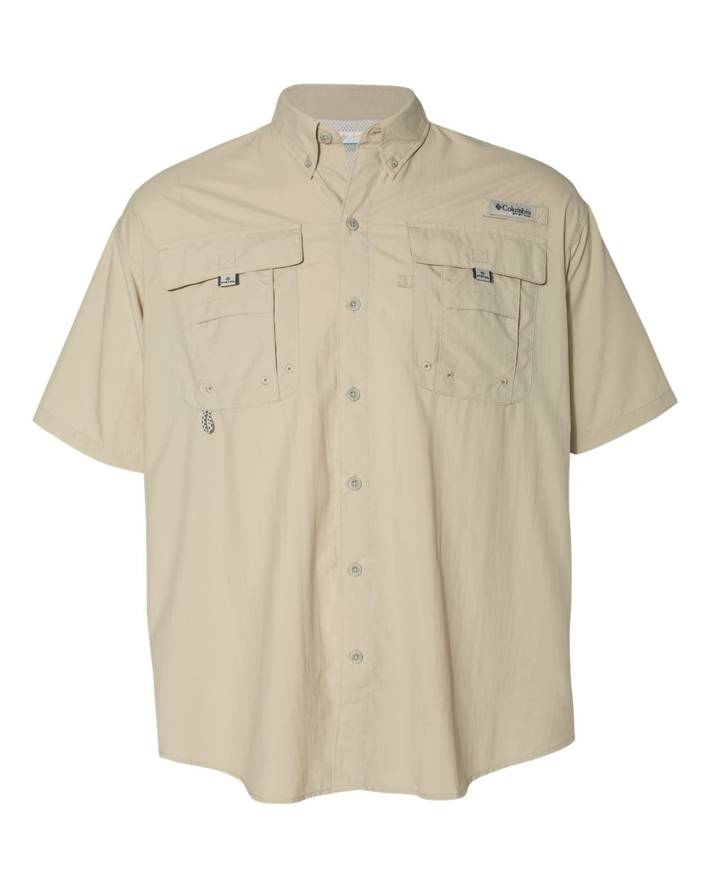 PFG Bahama II Short Sleeve Shirt, 3X, Fossil